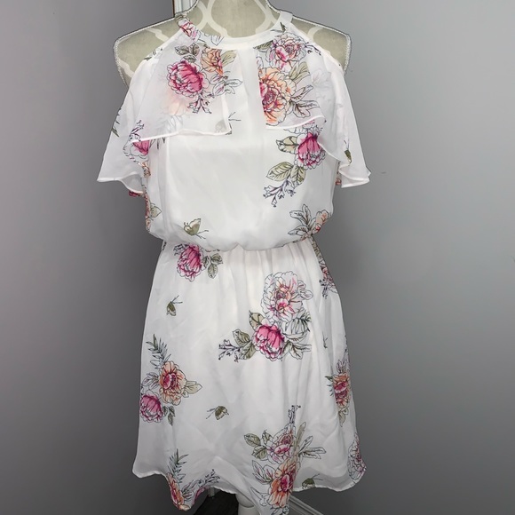 Maurices Floral Cold Shoulder Dress - Picture 1 of 4